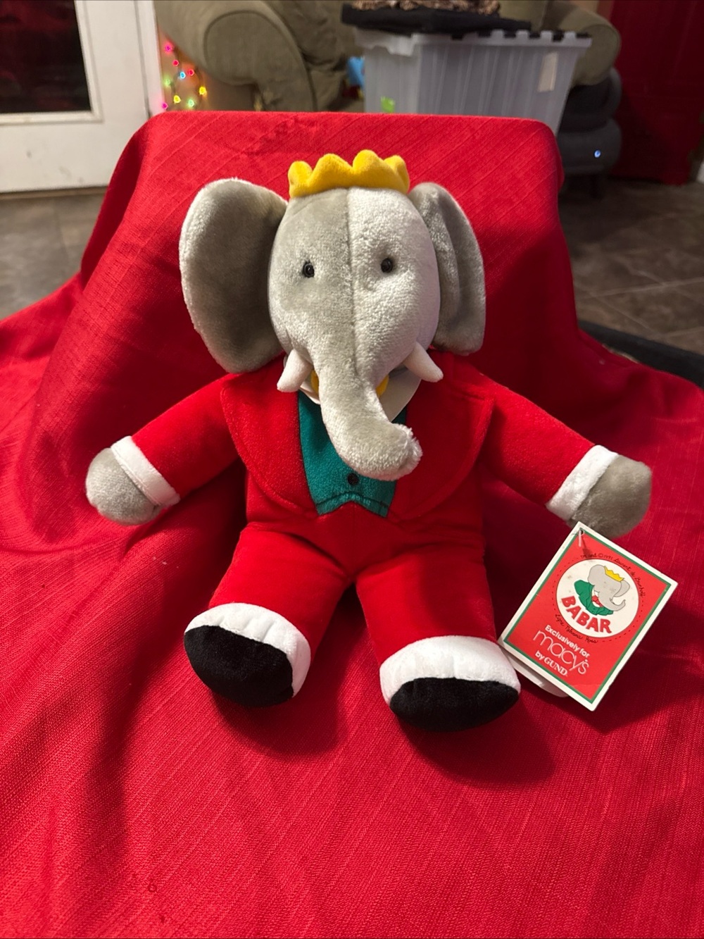 Babar the Elephant Toy exclusive for Macy’s from 1988. Vintage NWT